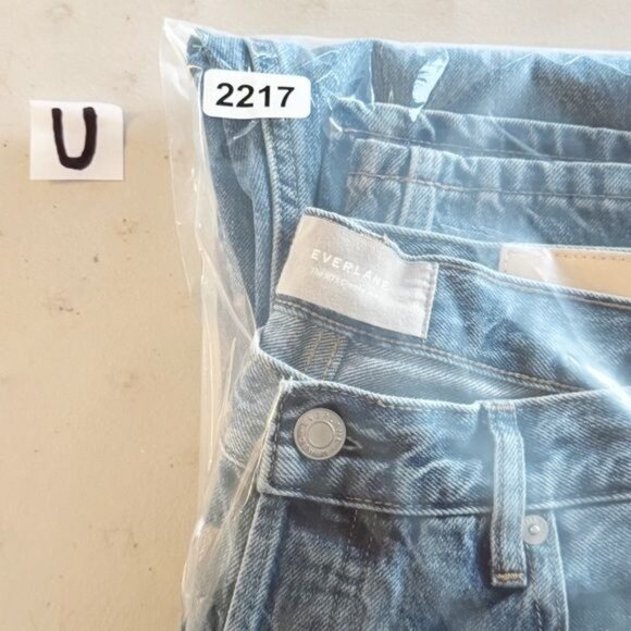 EVERLANE The 90s Cheeky Jean high rise strength leg size 30 Crop - Picture 12 of 13